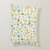 Personalisierter Safari-Kinderzimmer-Giraffe Dekokissen (Rückseite(Vertikal))