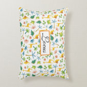 Personalisierter Safari-Kinderzimmer-Giraffe Dekokissen (Vorderseite(Vertikal))