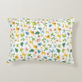 Personalisierter Safari-Kinderzimmer-Giraffe Dekokissen (Rückseite)