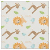 Personalisierter Safari-Tier-Dschungel Themed Stoff (Nahaufnahme)