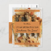 Personalisierter Saffron Black Script Recife Excha Postkarte (Vorne/Hinten)