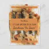 Personalisierter Saffron Black Script Recife Excha Postkarte (Vorderseite)