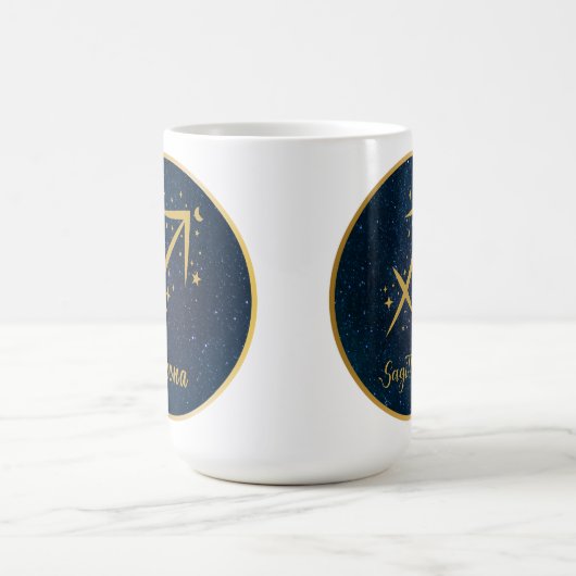Personalisierter Sagittarius-Zooikensymbol Kaffeetasse (Mittel)