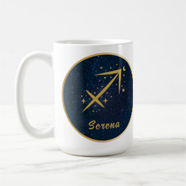 Personalisierter Sagittarius-Zooikensymbol Kaffeetasse