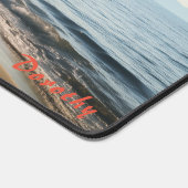 Personalisierter Sandstrand mit Treppenschreibtisc Schreibtischunterlage (Ecke)