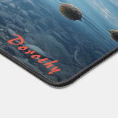 Personalisierter Sandstrand mit Treppenschreibtisc Schreibtischunterlage (Ecke)