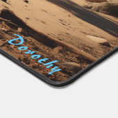 Personalisierter Sandstrand mit Treppenschreibtisc Schreibtischunterlage (Ecke)