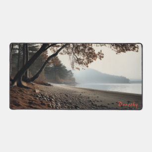 Personalisierter Sandstrand mit Treppenschreibtisc Schreibtischunterlage