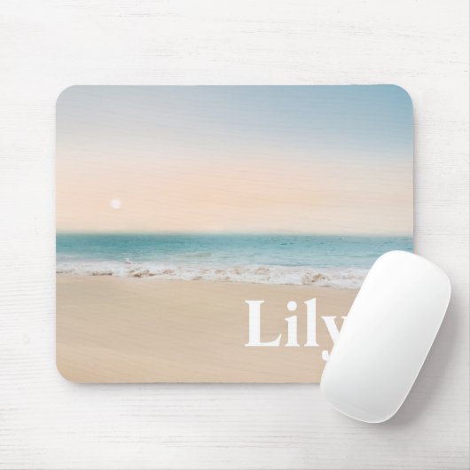 Personalisierter Sandstrand Mousepad (Mit Mouse)