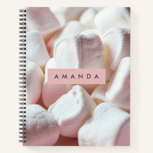 Personalisierter sanfter rosa Marshmallow-Traum Notizblock