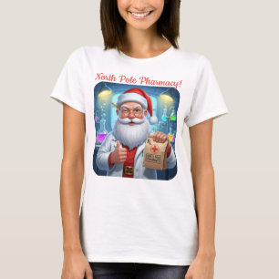 Personalisierter Santa Claus Pharmacy Shirt Nordpo