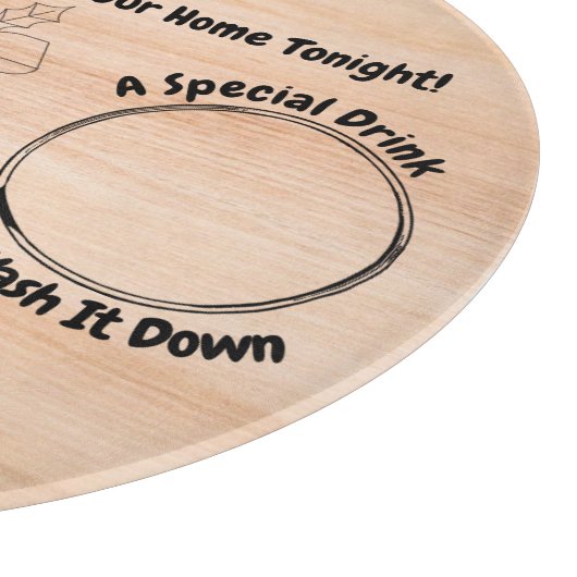 Personalisierter Santa Cookie Tray Schneidebrett (Ecke)