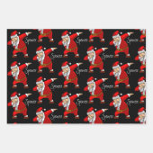 Personalisierter Santa Dabbing Geschenkpapier Set (Vorderseite 2)
