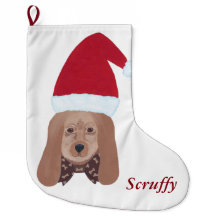 Personalisierter Santa Hound Hund Weihnachten Stru