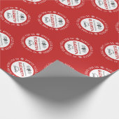 Personalisierter Santa North Pole Express Geschenkpapier (Ecke)