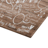 Personalisierter Santa Tray für Weihnachten Abend  Schneidebrett (Ecke)