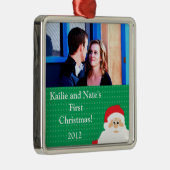 Personalisierter Santas Bart Ornament Aus Metall (Rechts)