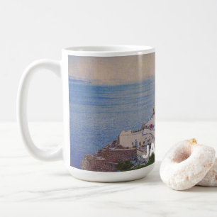Personalisierter Santorini Griechenland Becher Kaffeetasse