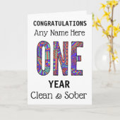 Personalisierter, sauberer Geburtstag Karte (Gelbe Blume)