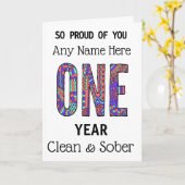 Personalisierter, sauberer Geburtstag Karte (Gelbe Blume)