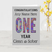 Personalisierter, sauberer Geburtstag Karte (Gelbe Blume)