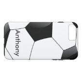 Personalisierter Saucer Ball weiß und schwarz Case-Mate iPhone Hülle (Rückseite (Horizontal))