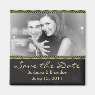 Personalisierter Save the Date Foto-Magnet Magnet
