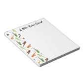 Personalisierter Saxophone-Player - Geschenkmusik  Notizblock (angewinkelt)