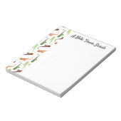 Personalisierter Saxophone-Player - Geschenkmusik  Notizblock (Rotiert)