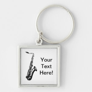 Personalisierter Saxophone Schlüsselanhänger