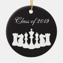 Personalisierter Schach-Abschluss Keramikornament