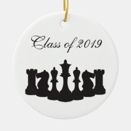 Personalisierter Schach-Abschluss Keramikornament