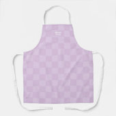Personalisierter Scheckzuckerlavender Lila Schürze (Vorderseite)