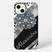 Personalisierter schicker girly Vintage-Damaskus