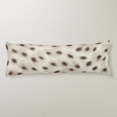 Personalisierter Schicker Neutraler Leopard Tierdr Seitenschläferkissen (Rückseite)
