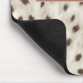 Personalisierter Schicker Neutraler Leoparden-Tier Mousepad (Ecke)