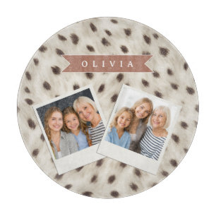 Personalisierter Schicker Neutraler Leoparden-Tier Schneidebrett