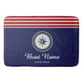Personalisierter Schiffsname Badematte (Vorderseite)