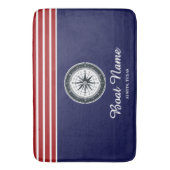 Personalisierter Schiffsname Badematte (Vorderseite Vertikal)