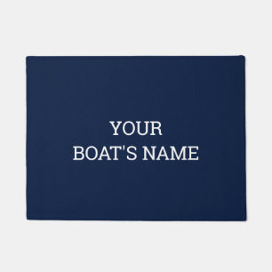 Personalisierter Schiffsname Dock Mat Fußmatte