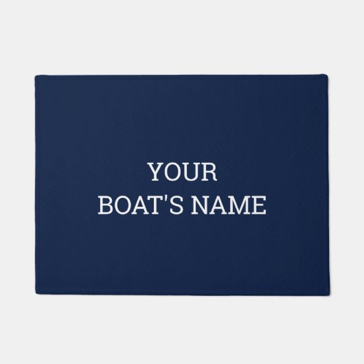 Personalisierter Schiffsname Dock Mat Fußmatte (Vorderseite)