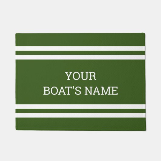 Personalisierter Schiffsname Dock Mat Fußmatte (Vorderseite)