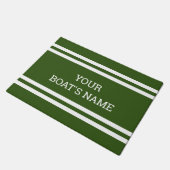 Personalisierter Schiffsname Dock Mat Fußmatte (Schrägansicht)