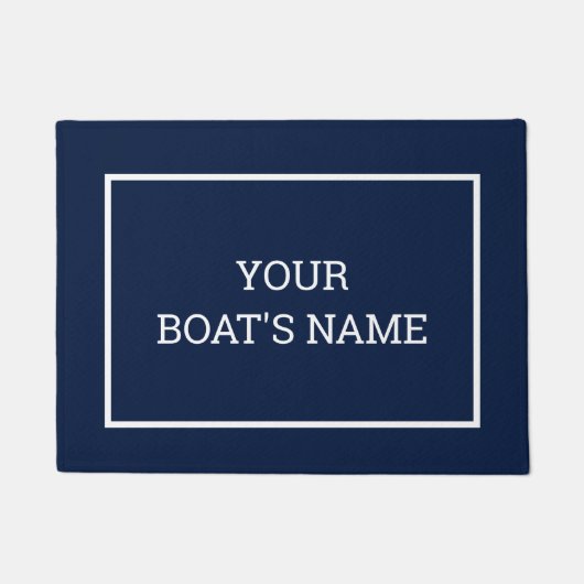 Personalisierter Schiffsname Dock Mat Fußmatte (Vorderseite)