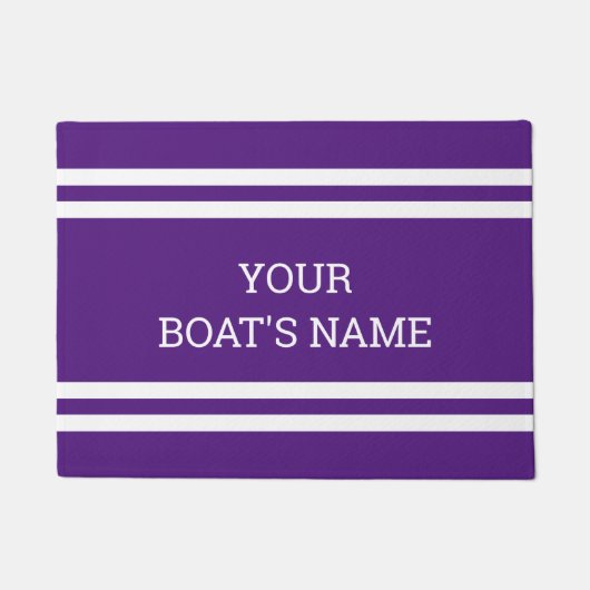 Personalisierter Schiffsname Dock Mat Fußmatte (Vorderseite)