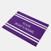 Personalisierter Schiffsname Dock Mat Fußmatte (Schrägansicht)