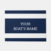 Personalisierter Schiffsname Dock Mat Fußmatte (Vorderseite)
