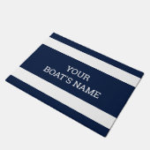 Personalisierter Schiffsname Dock Mat Fußmatte (Schrägansicht)