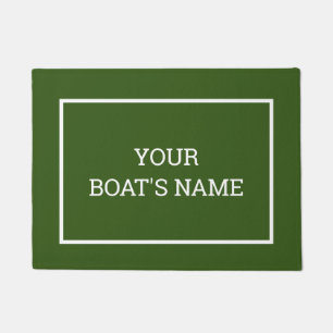 Personalisierter Schiffsname Dock Mat Fußmatte