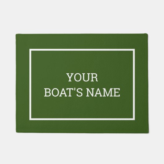 Personalisierter Schiffsname Dock Mat Fußmatte (Vorderseite)